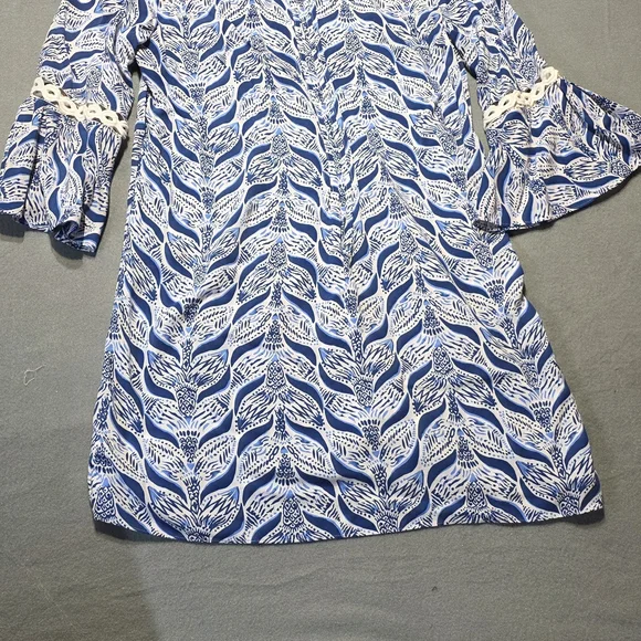 Lilly Pulitzer Blue and White Patterned Dress - Picture 3 of 5
